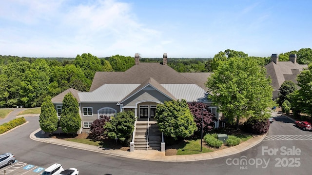 16070 Palawan Ct, Tega Cay, SC 29708 - view of front facade with uncovered parking and stairs