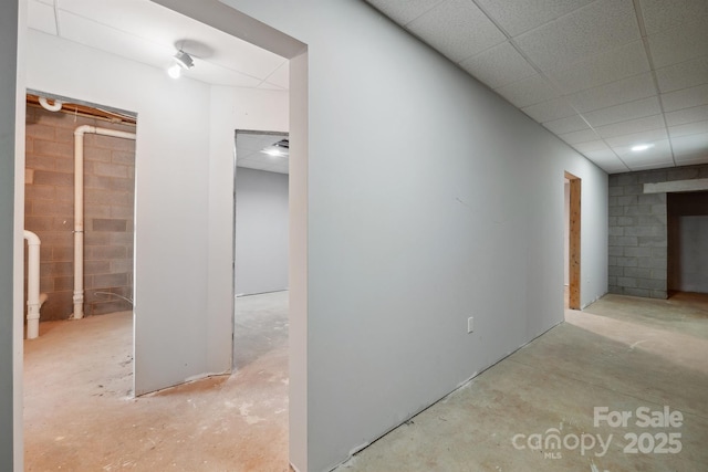 1592 Farmington Hills Dr, Conover, NC 28613 - hall with a paneled ceiling