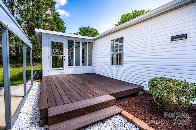 view of deck
