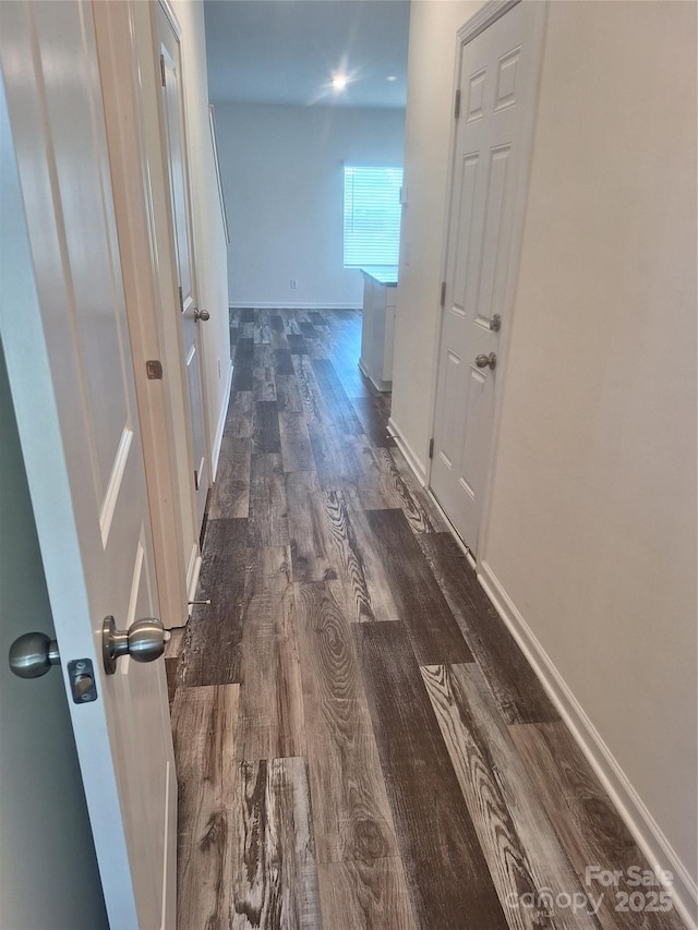 405 N Mulberry St, Cherryville, NC 28021 - hall featuring baseboards and wood finished floors
