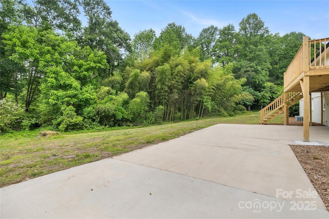 1904 27th Avenue Dr NE, Hickory, NC 28601 - view of patio with stairway and a wooden deck