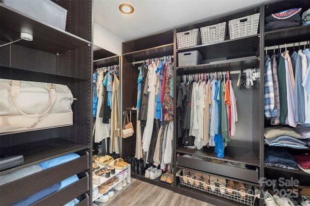 8917 Chalkstone Rd, Charlotte, NC 28216 - spacious closet with wood finished floors