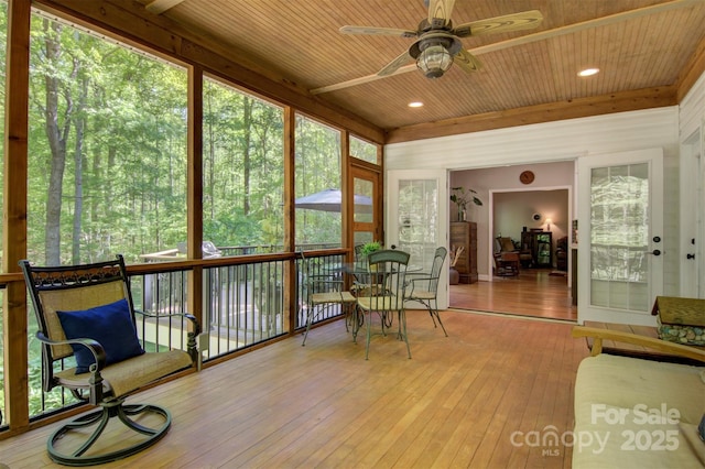 4516 Stryker Dr, Matthews, NC 28104 - sunroom / solarium with hardwood / wood-style floors and wood ceiling