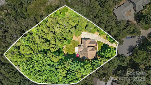 14130 Lea Point Ct, Huntersville, NC 28078 - view of property location with property parcel outlined and a forest