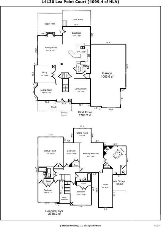 14130 Lea Point Ct, Huntersville, NC 28078 - home floor plan