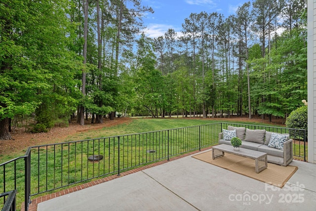 view of patio / terrace featuring outdoor lounge area