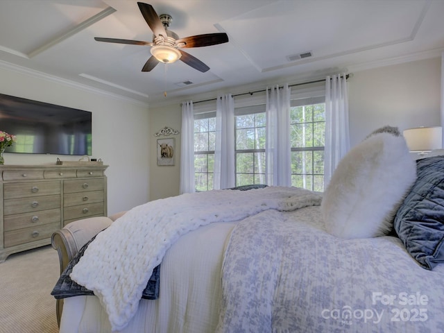 712 Chase Ct, Fort Mill, SC 29708 - bedroom featuring light colored carpet, multiple windows, and visible vents
