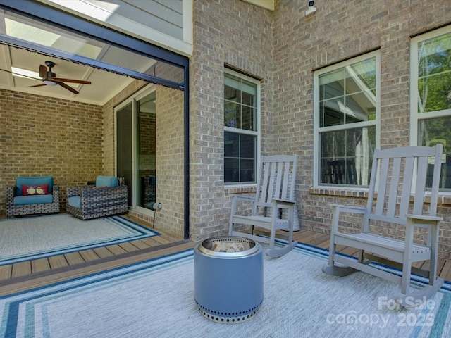 712 Chase Ct, Fort Mill, SC 29708 - view of patio featuring ceiling fan