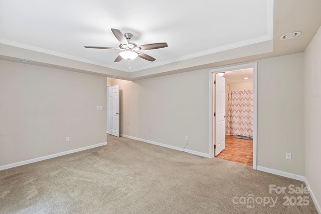 255 Jackson Loop Rd, Flat Rock, NC 28731 - empty room with carpet floors, a ceiling fan, crown molding, and baseboards