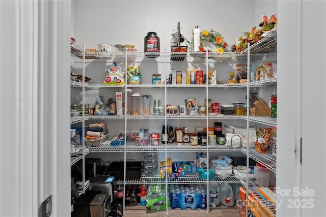 view of pantry