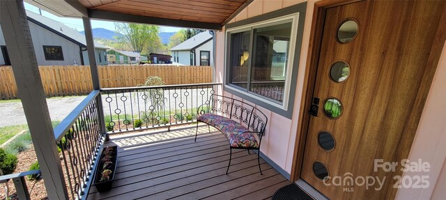 219 Flat Creek Rd, Black Mountain, NC 28711 - deck with fence