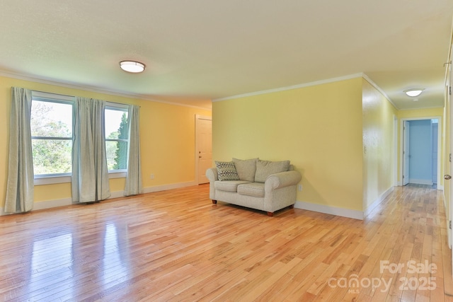963 Kenham Pl SW, Lenoir, NC 28645 - unfurnished room with crown molding, baseboards, and light wood finished floors