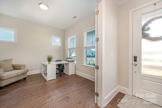 1390 Cedardale Ln, Denver, NC 28037 - foyer entrance featuring wood finished floors and baseboards