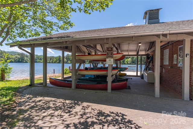 95 Greenwells Glory Dr, Biltmore Lake, NC 28715 - view of parking / parking lot with a water view