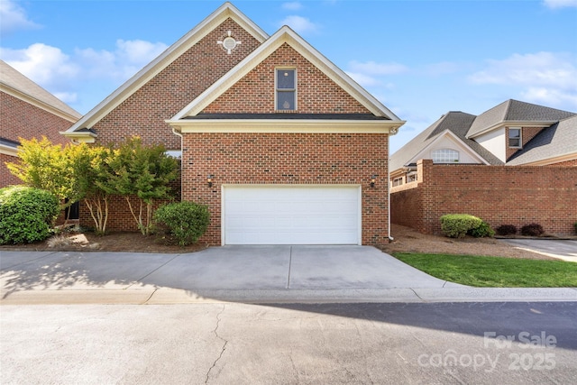 962 Blakeley Walk, Rock Hill, SC 29732 - traditional home featuring a garage, driveway, brick siding, and fence