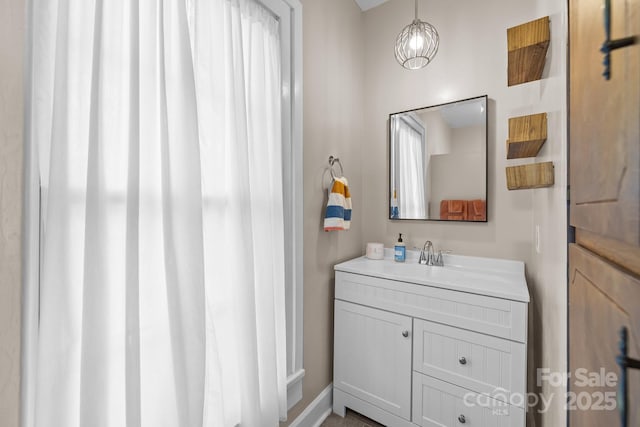 bathroom featuring vanity