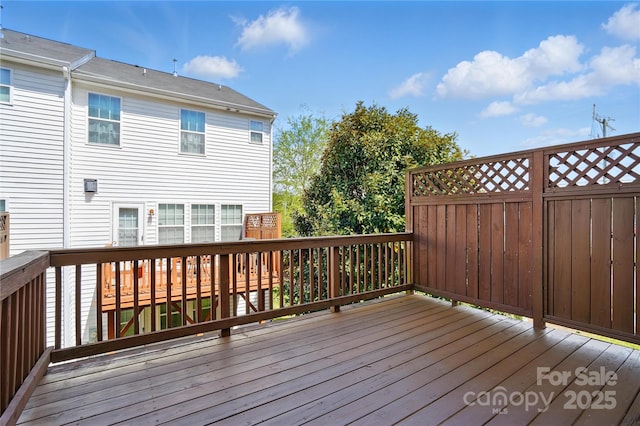 view of deck
