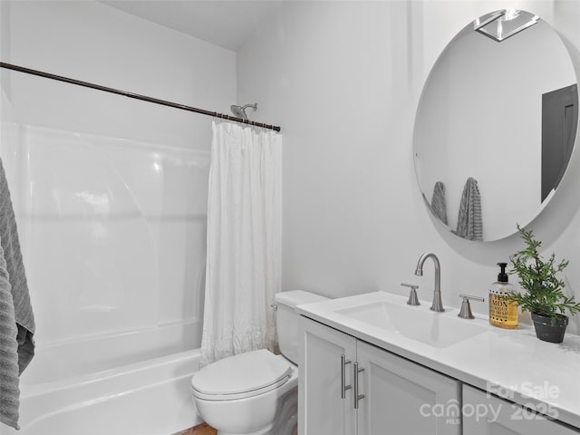 282 County Rd, Waynesville, NC 28785 - full bathroom with shower / bath combo, toilet, and vanity