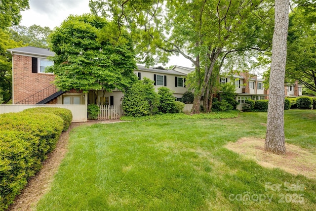 5901 Quail Hollow Rd Unit G, Charlotte, NC 28210 - view of grassy yard featuring stairway