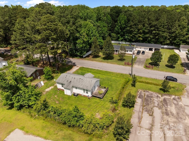 809 1st St E, Ahoskie, NC 27910 - aerial view of a heavily wooded area