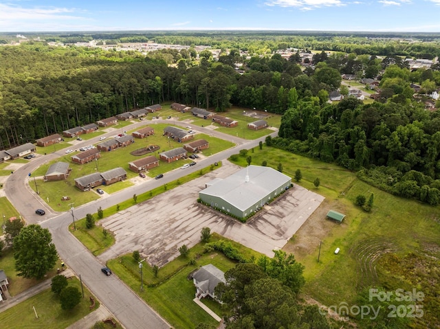 809 1st St E, Ahoskie, NC 27910 - aerial view of property's location with a forest