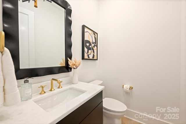 3473 Willow Oak Rd, Charlotte, NC 28209 - half bathroom featuring toilet and vanity