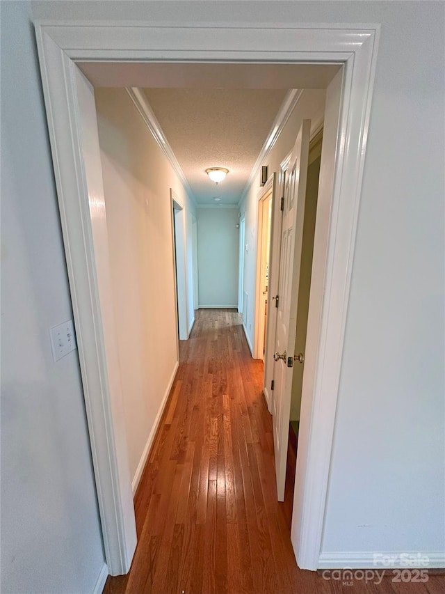 904 3rd Street Pl NE, Conover, NC 28613 - corridor featuring crown molding, baseboards, and hardwood / wood-style flooring