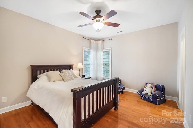 16532 Flintrock Falls Ln, Charlotte, NC 28278 - bedroom featuring wood finished floors, visible vents, and baseboards