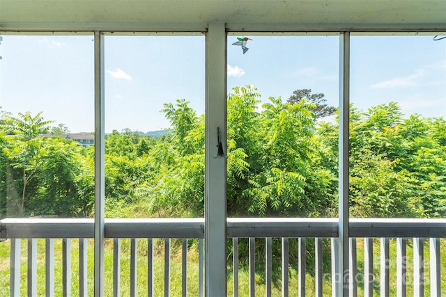 3101 Idle Hour Dr, Asheville, NC 28806 - view of unfurnished sunroom