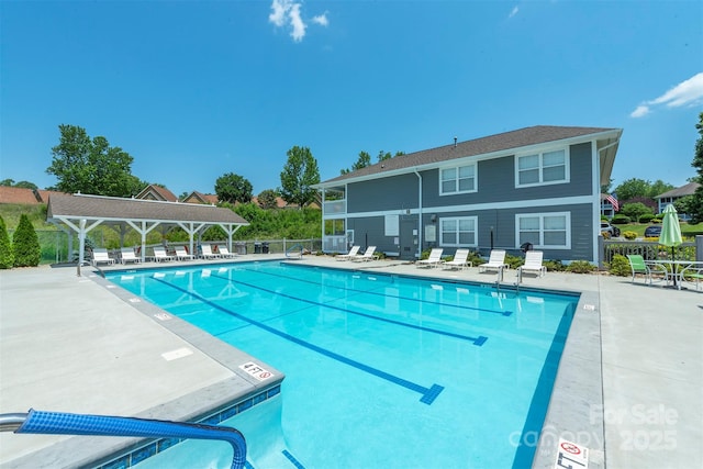 3101 Idle Hour Dr, Asheville, NC 28806 - community pool featuring a patio and a gazebo