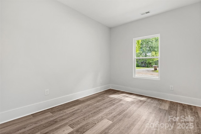 508 Clegg St, Shelby, NC 28150 - empty room with visible vents, wood finished floors, and baseboards
