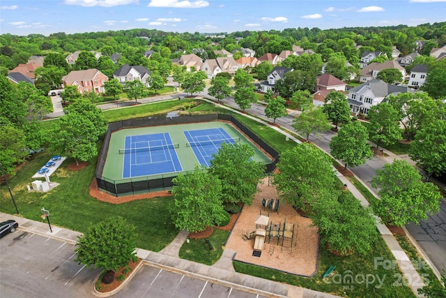 birds eye view of property featuring a residential view