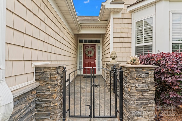 entrance to property with a gate