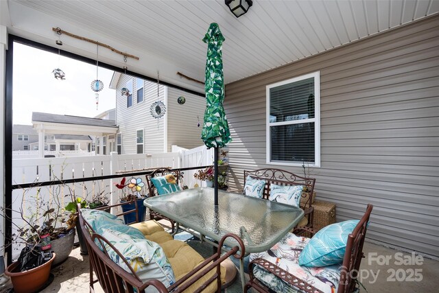3100 Cheyney Park Dr, Charlotte, NC 28269 - exterior space featuring outdoor dining space and fence