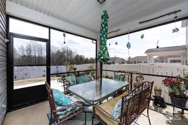 3100 Cheyney Park Dr, Charlotte, NC 28269 - sunroom / solarium with outdoor dining area