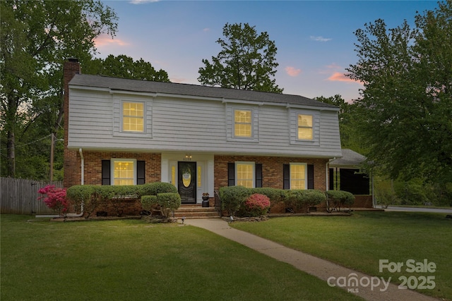 6035 Idlebrook Dr, Charlotte, NC 28212 - view of front of house with a chimney and brick siding