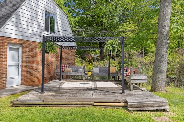 6035 Idlebrook Dr, Charlotte, NC 28212 - view of wooden deck
