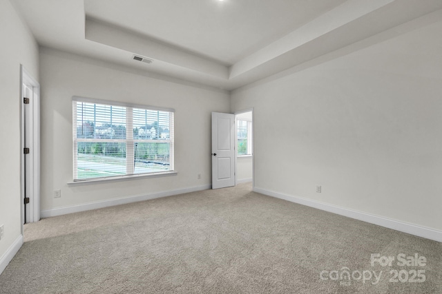 81 Walnut Springs Dr Unit 22-D, Asheville, NC 28804 - carpeted spare room featuring a raised ceiling, baseboards, and visible vents
