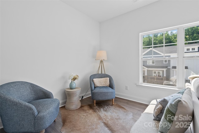 184 Cherry Springs Ln Unit 1-B, Asheville, NC 28804 - living area featuring wood finished floors and baseboards
