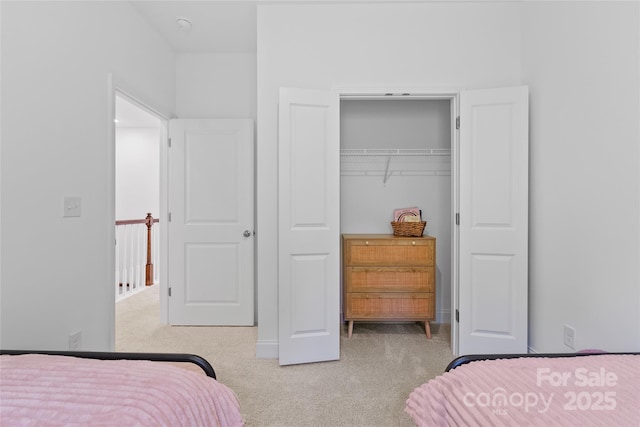 184 Cherry Springs Ln Unit 1-B, Asheville, NC 28804 - bedroom with light colored carpet and a closet