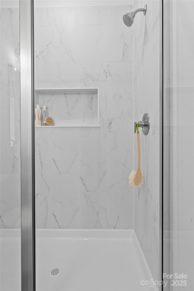 184 Cherry Springs Ln Unit 1-B, Asheville, NC 28804 - full bath featuring a marble finish shower