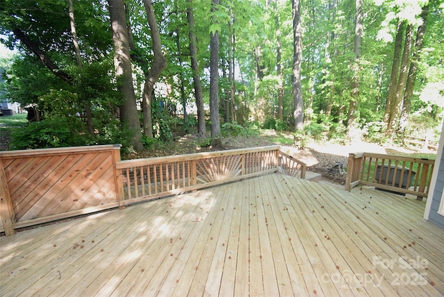 4704 Beech Crest Pl, Charlotte, NC 28269 - view of wooden deck
