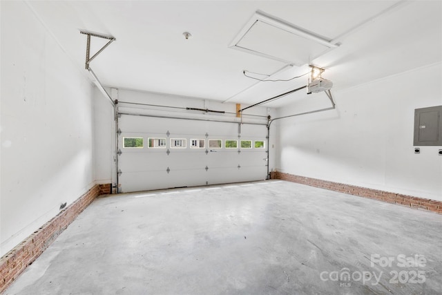 13324 Kintyre Ct, Matthews, NC 28105 - garage with electric panel and a garage door opener