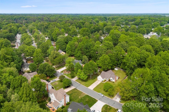 13324 Kintyre Ct, Matthews, NC 28105 - aerial view of a heavily wooded area