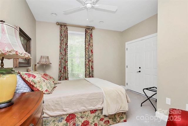 729 Lochaven Rd, Waxhaw, NC 28173 - carpeted bedroom with ceiling fan and baseboards