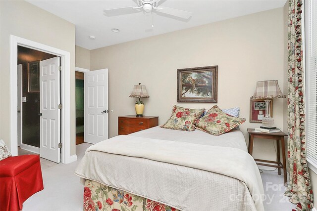 729 Lochaven Rd, Waxhaw, NC 28173 - carpeted bedroom featuring ceiling fan