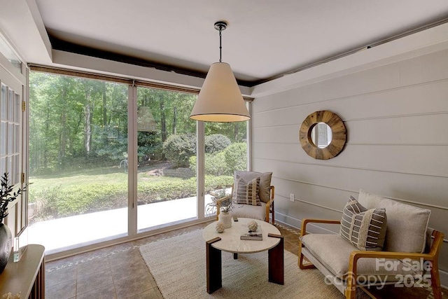 view of living area