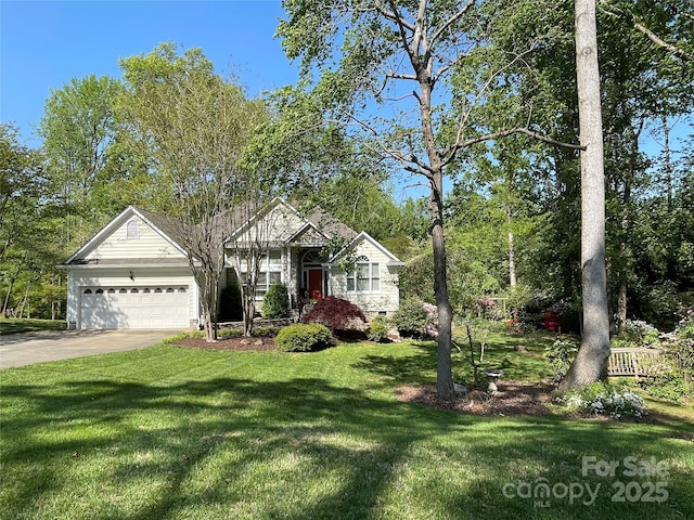 121 General Pemberton St, Stanley, NC 28164 - view of front of home with a garage, a front yard, and driveway