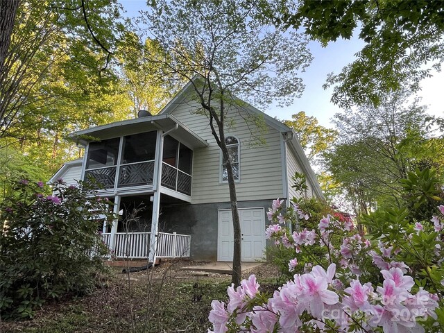 121 General Pemberton St, Stanley, NC 28164 - view of side of property featuring a sunroom