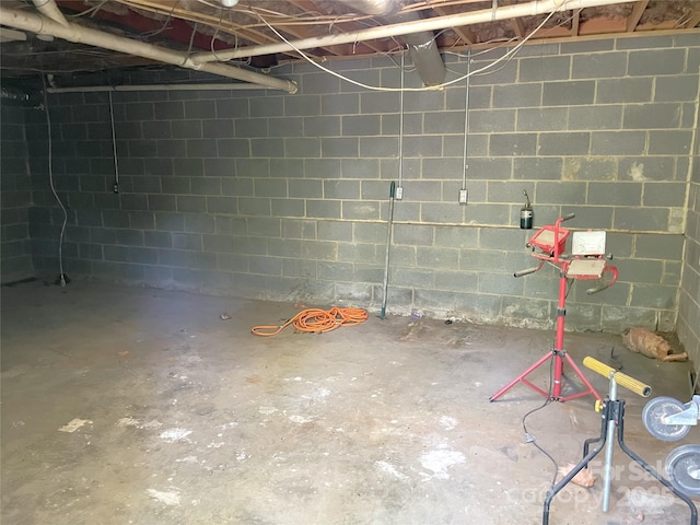 121 General Pemberton St, Stanley, NC 28164 - basement with concrete block wall